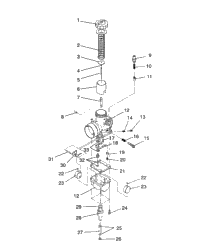 Carburetor Assembly 440 Xcr