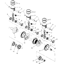 Piston & Crankshaft Xlt Touring & European Xlt Touring E952857