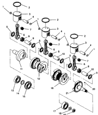 Piston & Crankshaft 600 Xcr
