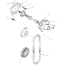 Water Pump Xlt Touring & European Xlt Touring E952857