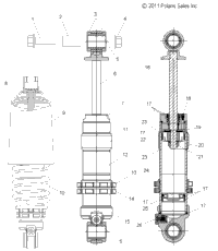 Suspension, Shock, Front (49Snowshockfront)