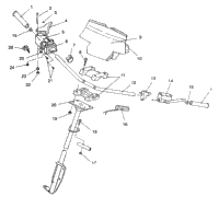 Steering Handlebar Assembly 500 Efi / 0930674 & 500 Efi Sks / 0930574