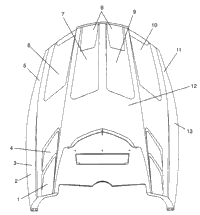 Hood Fom/Foil 700 Xcr & Europen 700 Xcr E985678 (4943114311014)