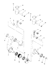 Piston And Crankshaft Indy Lite