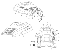 Hood Foam/Foil 700 Xc 0981766 & European 700 Xc