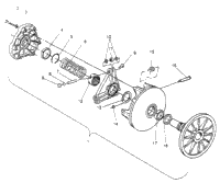 Drive Clutch Assembly Widetrak Lx 0952064 & European Widetrak Lx