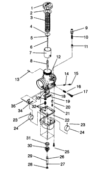 Carburetor Xlt Sp 0966676 & European Xlt Sp