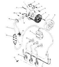 Magneto Assembly Xlt Touring & European Xlt Touring E952857