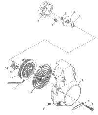 Recoil Starter Widetrak Lx & European Widetrak Lx E972065