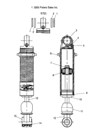 Shock, Rear Track (4998889888B11)