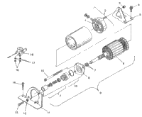 Starting Motor Widetrak Lx & European Widetrak Lx E972065