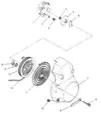 Recoil Starter Assembly Widetrak Lx 0952064 & European Widetrak Lx E9520