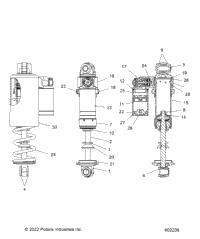 Suspension, Shock, Front Track