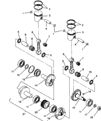 Piston & Crankshaft Classic & Classic Touring 0942875