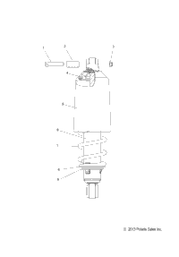 Suspension, Shock, Front Track (49Snowshockfront)