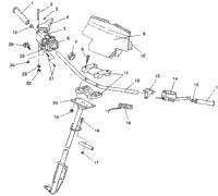 Steering Handlebar Assembly Trail / 0930761 & Trail Deluxe / 0930243