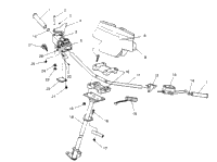 Steering Handlebar Assembly Storm 0950782, Storm Sks 0950582, Euro Storm