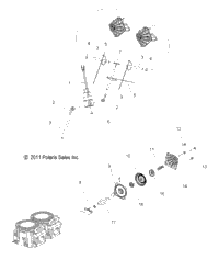 Engine, Exhaust Valves & Solenoid