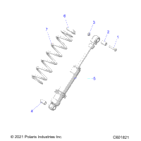 Suspension, Shock, Rear Track (C601821)