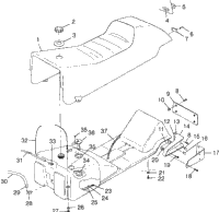 Seat & Gas Tank 600 Xcr