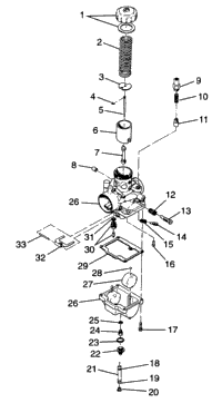 Carburetor Xlt Ltd 0973756 & European Xlt Ltd