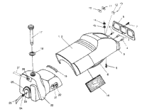 Seat & Gas Tank Assembly 600 Xcr