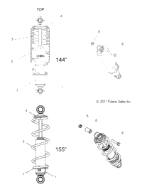 Suspension, Shock, Front Track All Options