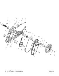 Drive Train, Chaincase S16ec8 3 Inch Track Option