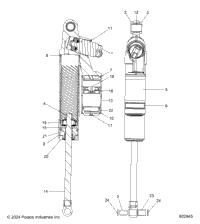 Suspension, Shocks, Rear Track, Internals S25tdz8rs/Rel