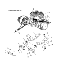 Engine Mounting /7Csa/Np7cs/7Csa/7Csb/Ne8cs/8Csa/Np8cs/8Csa/8Csb