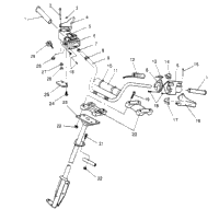 Steering Handlebar Assembly Widetrak Gt & European Widetrak Gt