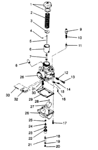 Carburetor Lite 0963433, Euro Lite & Lite Deluxe 0963431
