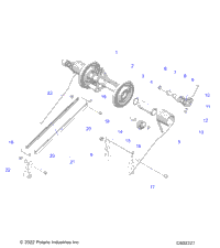 Suspension, Torque Arm, Rear