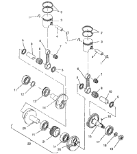 Piston & Crankshaft 440 Xcr