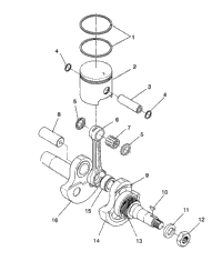 Piston & Crankshaft Starlite/0933427