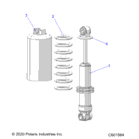 Suspension, Shock, Front Track S23tls6rsl/6Rel