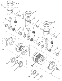 Piston & Crankshaft 600 Xcr