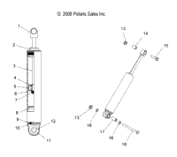 Suspension, Shock, Rear Track (49Snowshockrear)