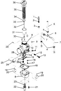 Carburetor 600 Xcr Sp 0965677 & European 600 Xcr Sp