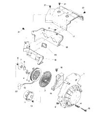 Recoil Starter And Blower Housing Sprint E/S