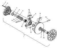 Drive Clutch Assembly Widetrak Gt