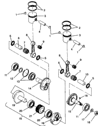 Piston & Crankshaft Widetrak Gt