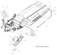Chassis, Clutch Guard & Footrests S13ck6 All Options (49Snowclutchguard13600rmk144)
