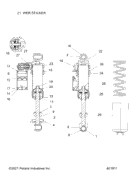 Suspension, Shock, Front Track All Options
