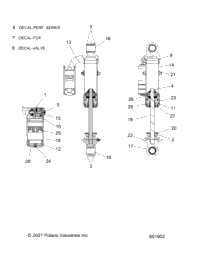 Suspension, Shock, Front Track