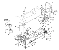 Seat & Gas Tank Assembly Classic Touring 0942875
