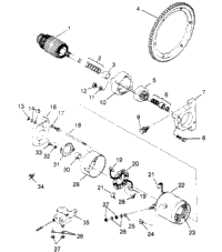 Starting Motor Xlt Touring & European Xlt Touring E952857