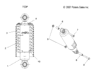 Suspension, Shock, Front Track (49Snowshockfront)