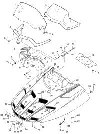 Hood 600 Xcr , 600 Xcr Se H975677 & European 600 Xcr Se E975677