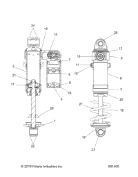 Suspension, Shock, Front Track [601400)
